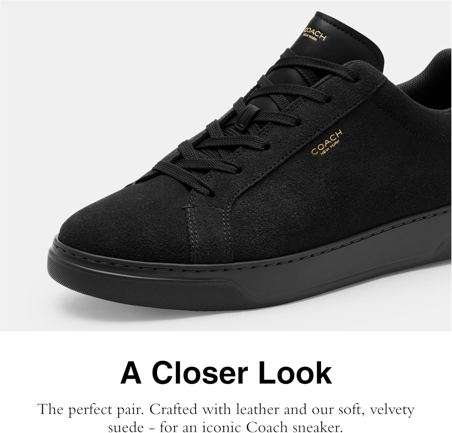 Мужские кроссовки Coach High Line High Top из фирменного канваса, черный — фото 4
