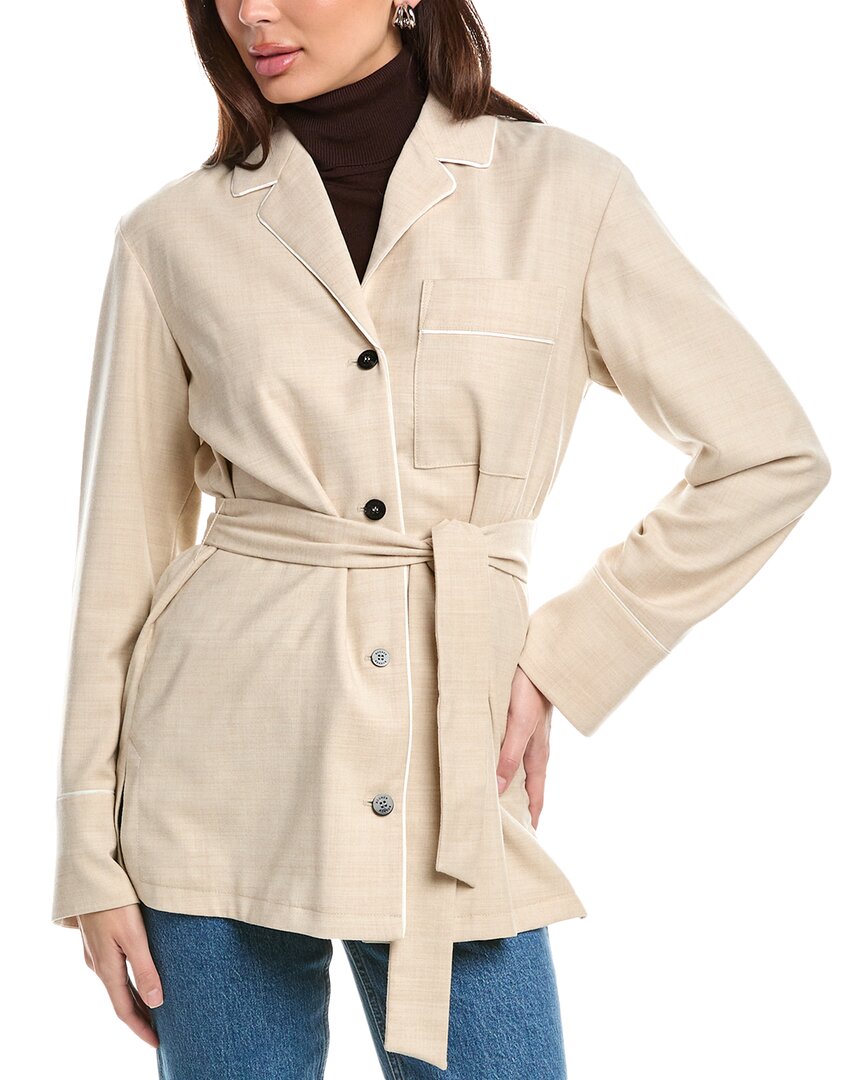 

Блейзер Bogner Melissa из смесовой шерсти, бежевый