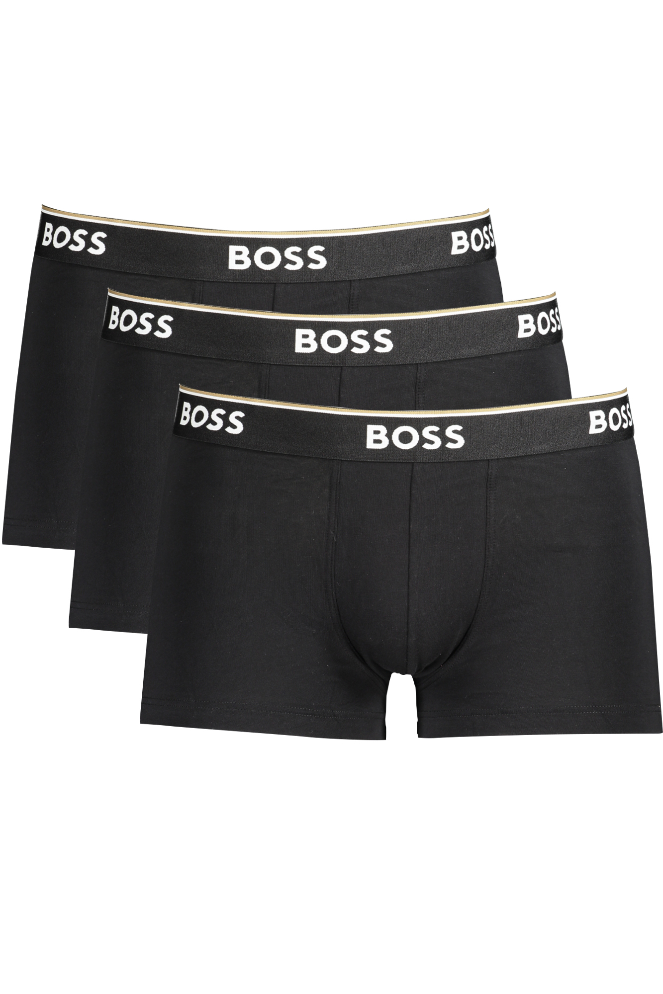 

Мужские боксеры Boss с контрастным логотипом 3 шт, черный