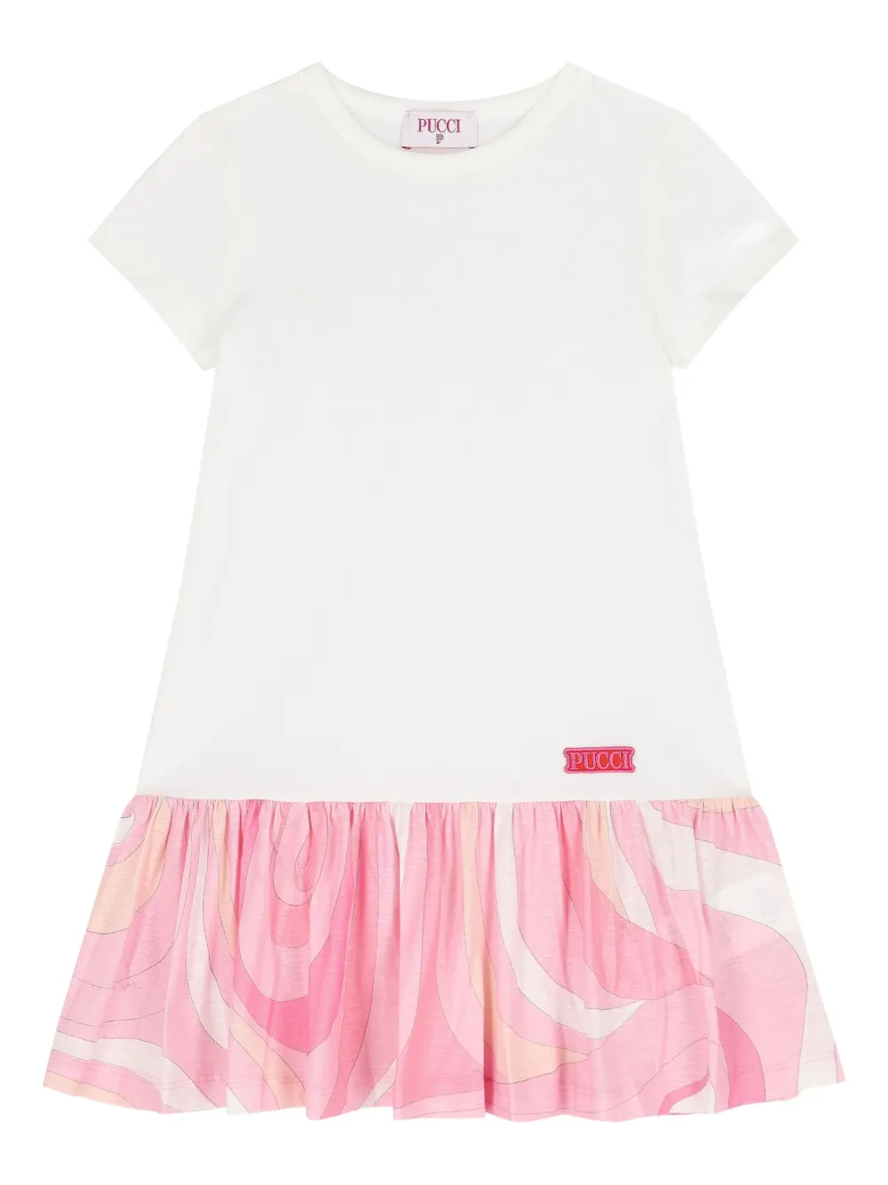 

Платье Iride с оборками PUCCI Junior, белый