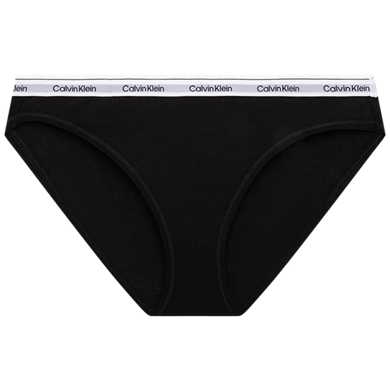 Трусы-бикини с логотипом на поясе, набор из трёх Calvin Klein, UB1-Space Black — фото 4