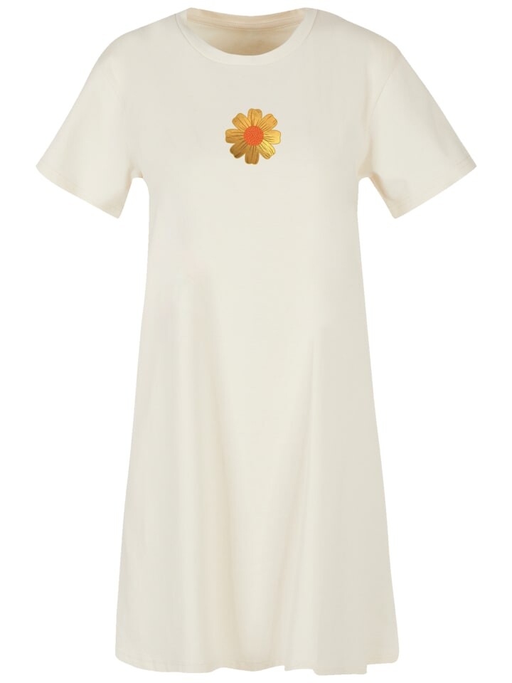 

Футболка emoji couture T-Shirt Kleid Gold flower orange center, цвет Whitesand
