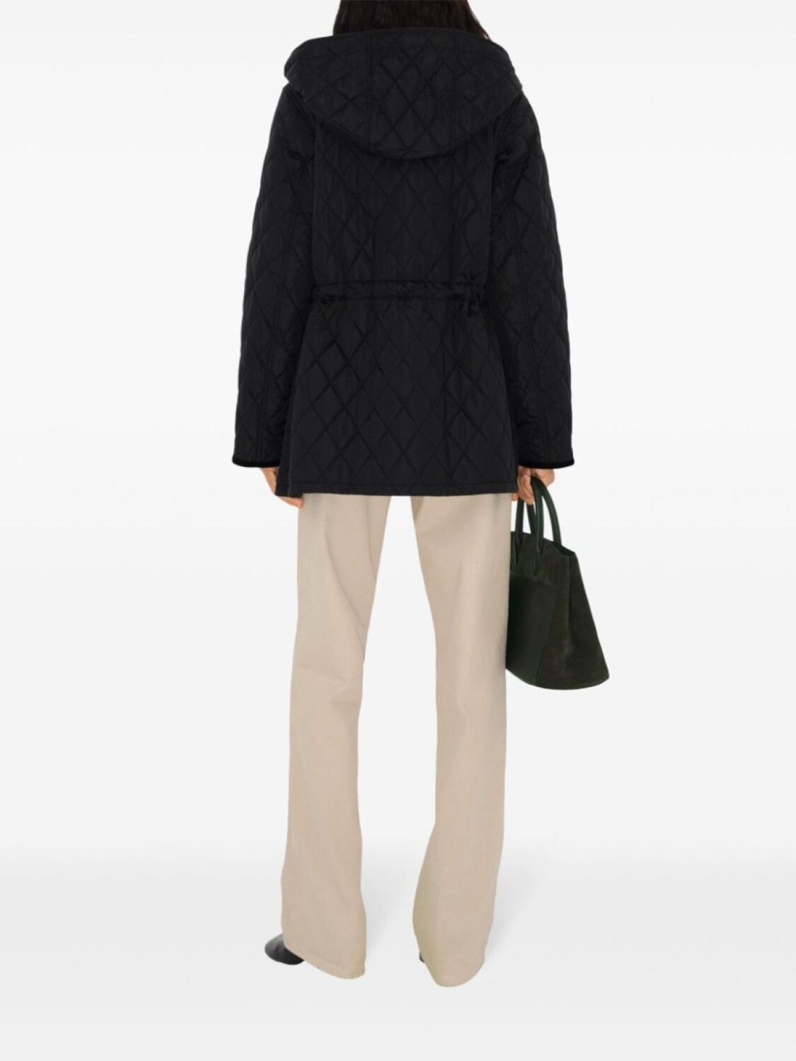 Парка Burberry Devon, стеганая, черный — фото 4