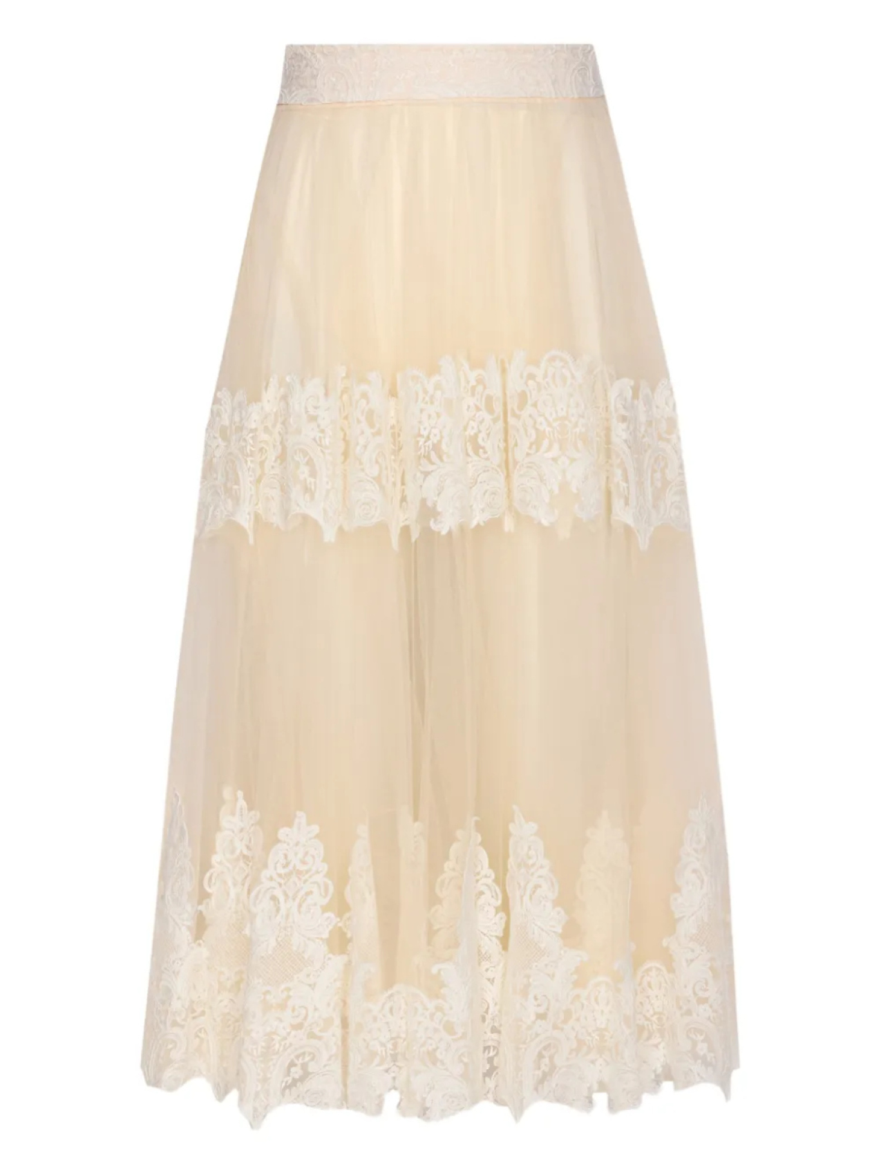 

Юбка из тюля Elisabetta Franchi, белый