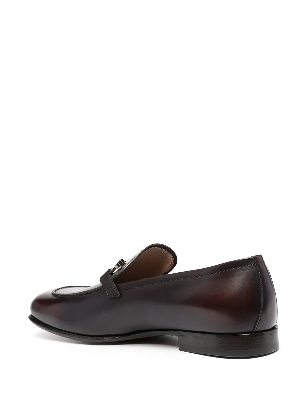 Лоферы Gancini с квадратным носком Ferragamo, черный — фото 3