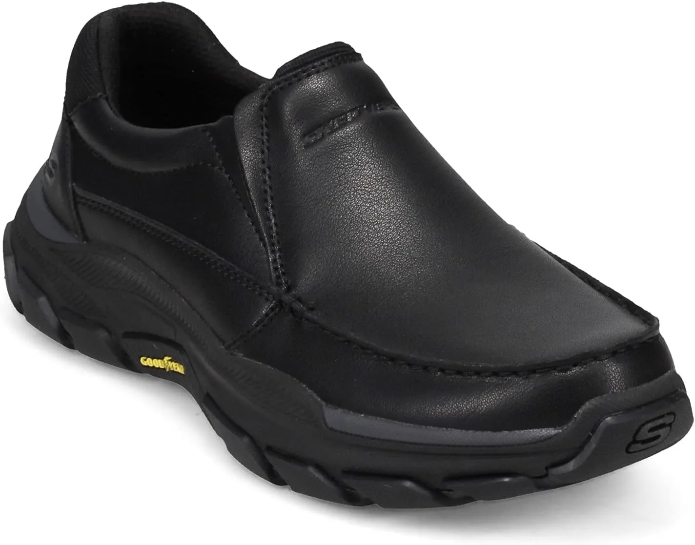 Skechers Respected - Мужские лоферы Catel с носками для улицы, черный — фото 2