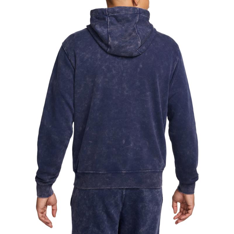 Толстовка с капюшоном французский флис Paris Saint Germain Club мужская футбольная Nike Midnight Marine Blue — фото 3