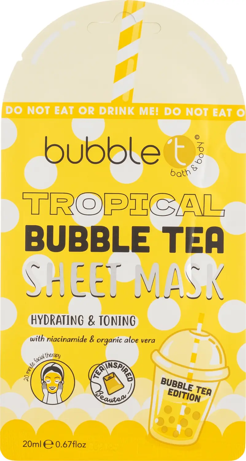 

Маска для лица bubble t Gesichtstuchmaske in Tropical with Aloe Vera & Niacinamide