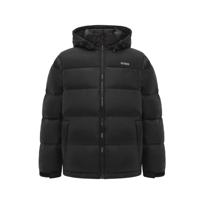 

GUESS Мужская пуховая куртка, JBLK-Black & Black