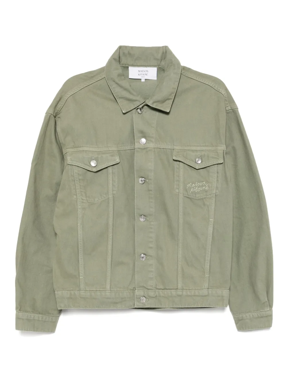 

Куртка trucker Maison Kitsuné, зеленый