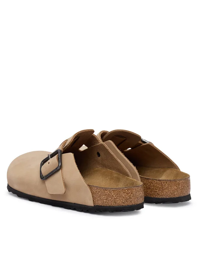 Birkenstock Мюли с проволочной пряжкой Boston Wire Buckle 1031584, бежевый — фото 3