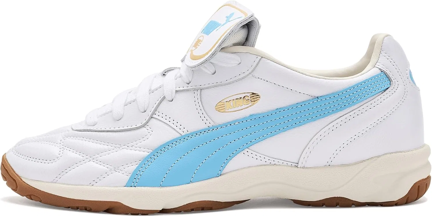 Кроссовки мужские PUMA King Indoor, белый/синий — фото 4