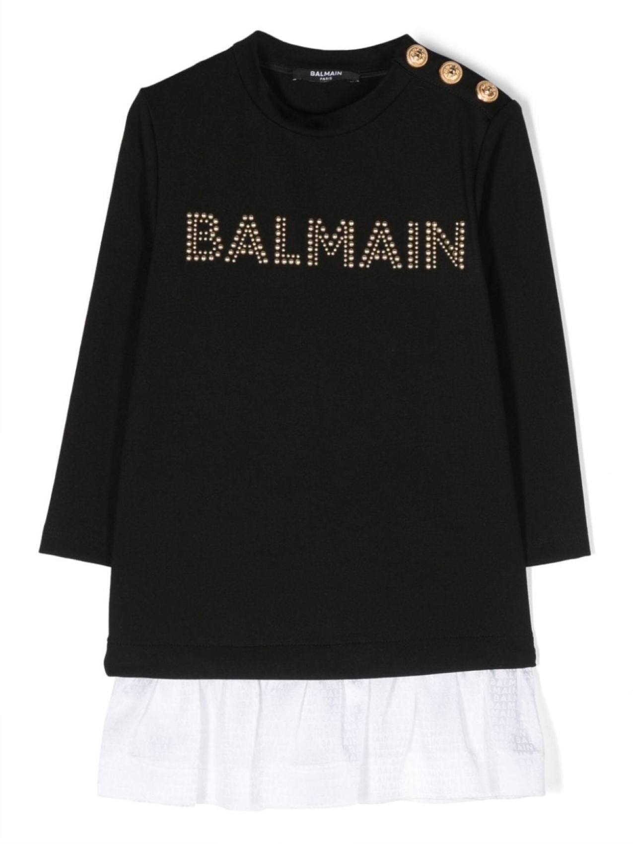 

Balmain Kids платье-толстовка с логотипом, черный