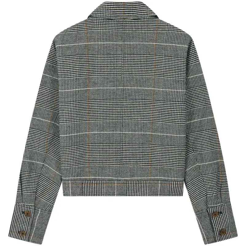 Tommy Hilfiger Куртка женская в черно-белую клетку, Black White Plaid 0IM — фото 2
