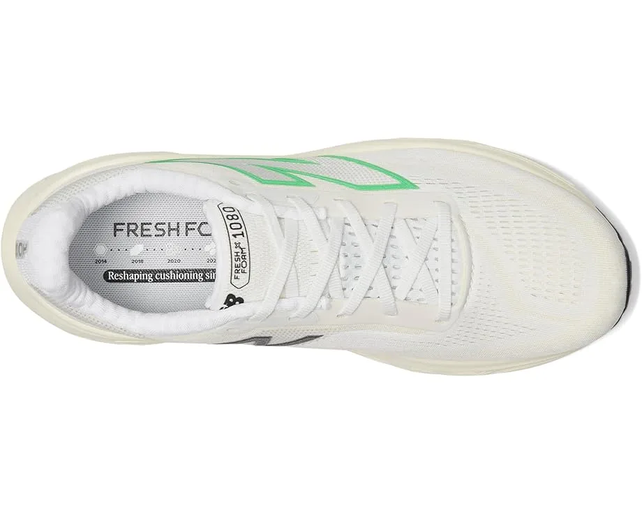 Кроссовки New Balance Fresh Foam X 1080v14, Nb 103 White/Lime Leaf/AngoraSee All 16 — фото 2