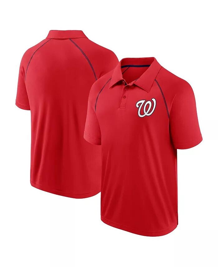 

Мужская красная рубашка-поло Washington Nationals Strong Alone Raglan Fanatics