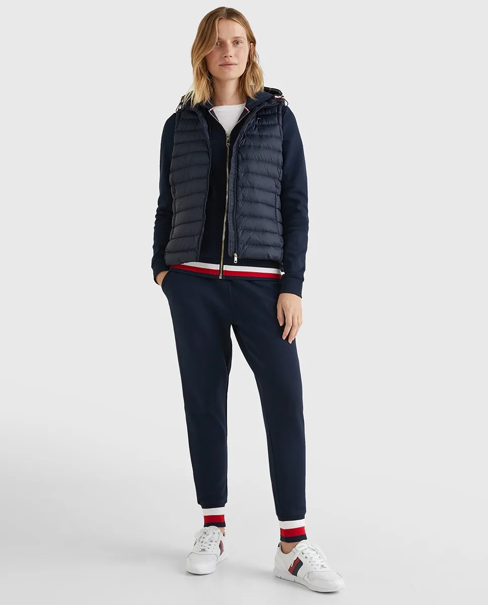 

Женский пуховик с капюшоном Tommy Hilfiger, темно-синий