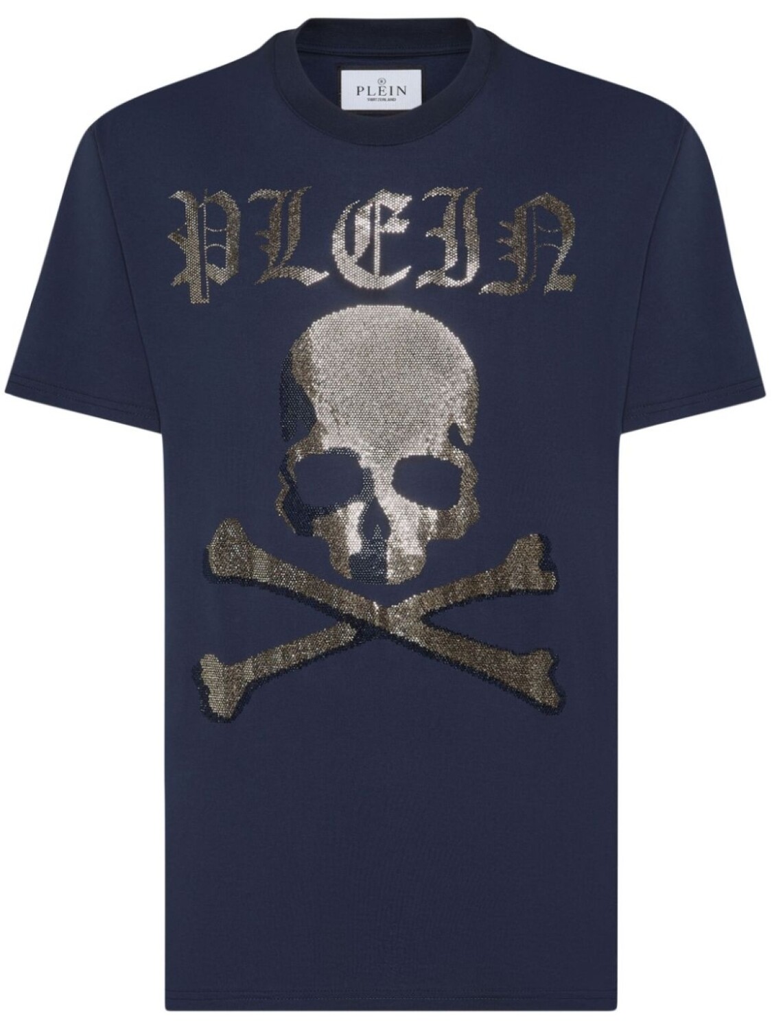 

Philipp Plein футболка Strass Skull & Bones, синий