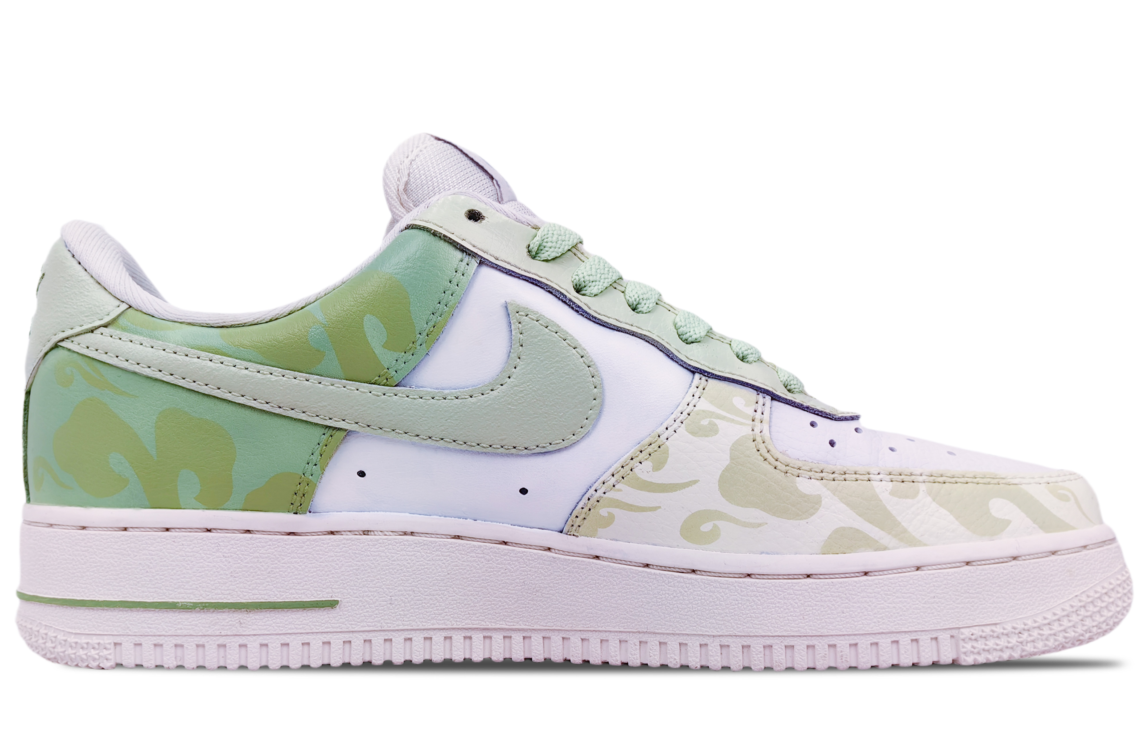 

Кроссовки Nike Air Force 1 Skateboarding Shoes Women's Low-top Green, зеленый