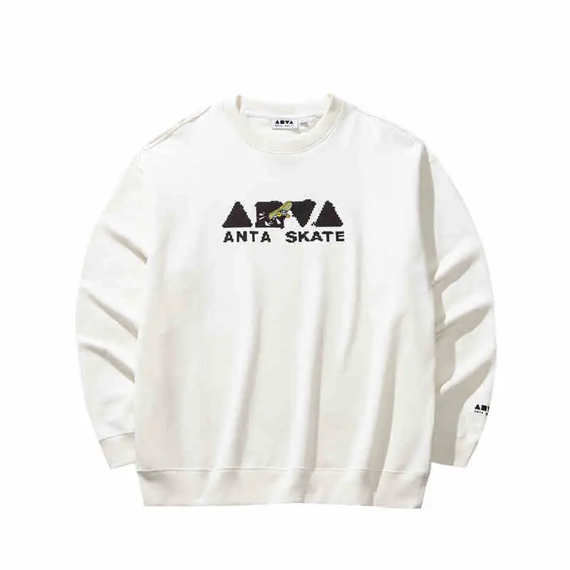 

ANTA Свитшот мужской цвета слоновой кости Ivory White, Бежевый, ANTA Свитшот мужской цвета слоновой кости Ivory White