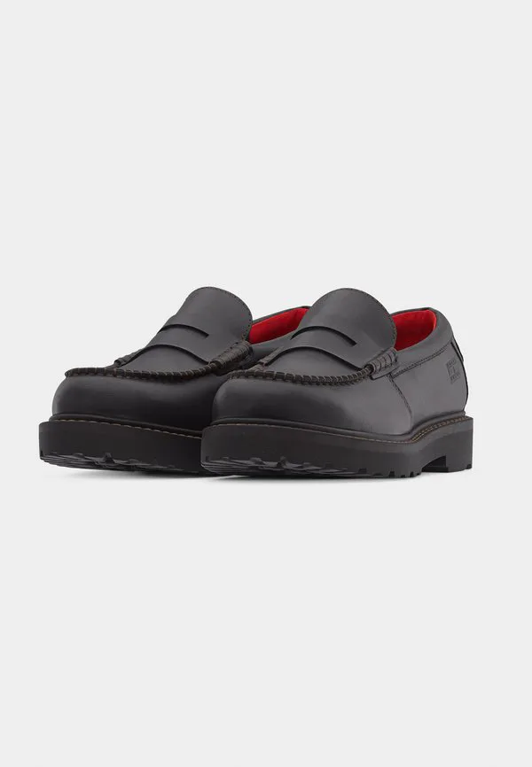 Архивные кожаные лоферы с шипами и слипоны Tommy Jeans, Black — фото 3
