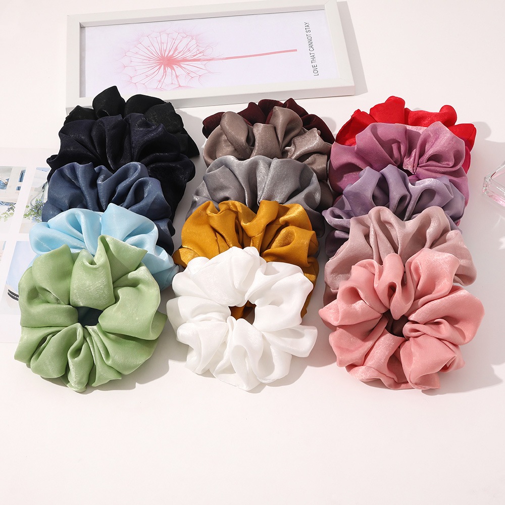 Резинка для волос aris xl scrunchie Chris Rubin, crepe pink, количество 1 шт. — фото 4
