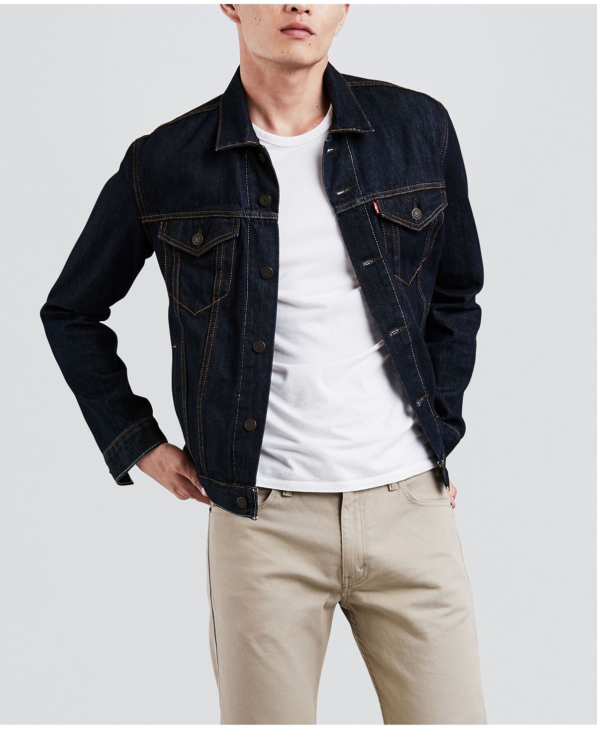 

Мужская джинсовая куртка классического кроя из неэластичного денима Levi's