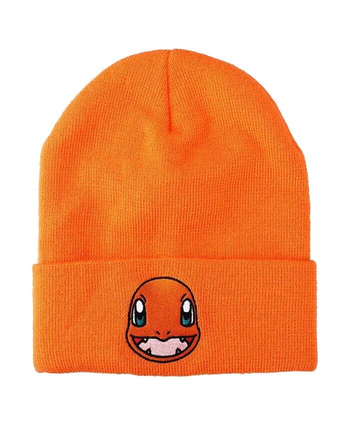

Мужская шапка Charmander Face оранжевая с манжетами Pokemon, оранжевый