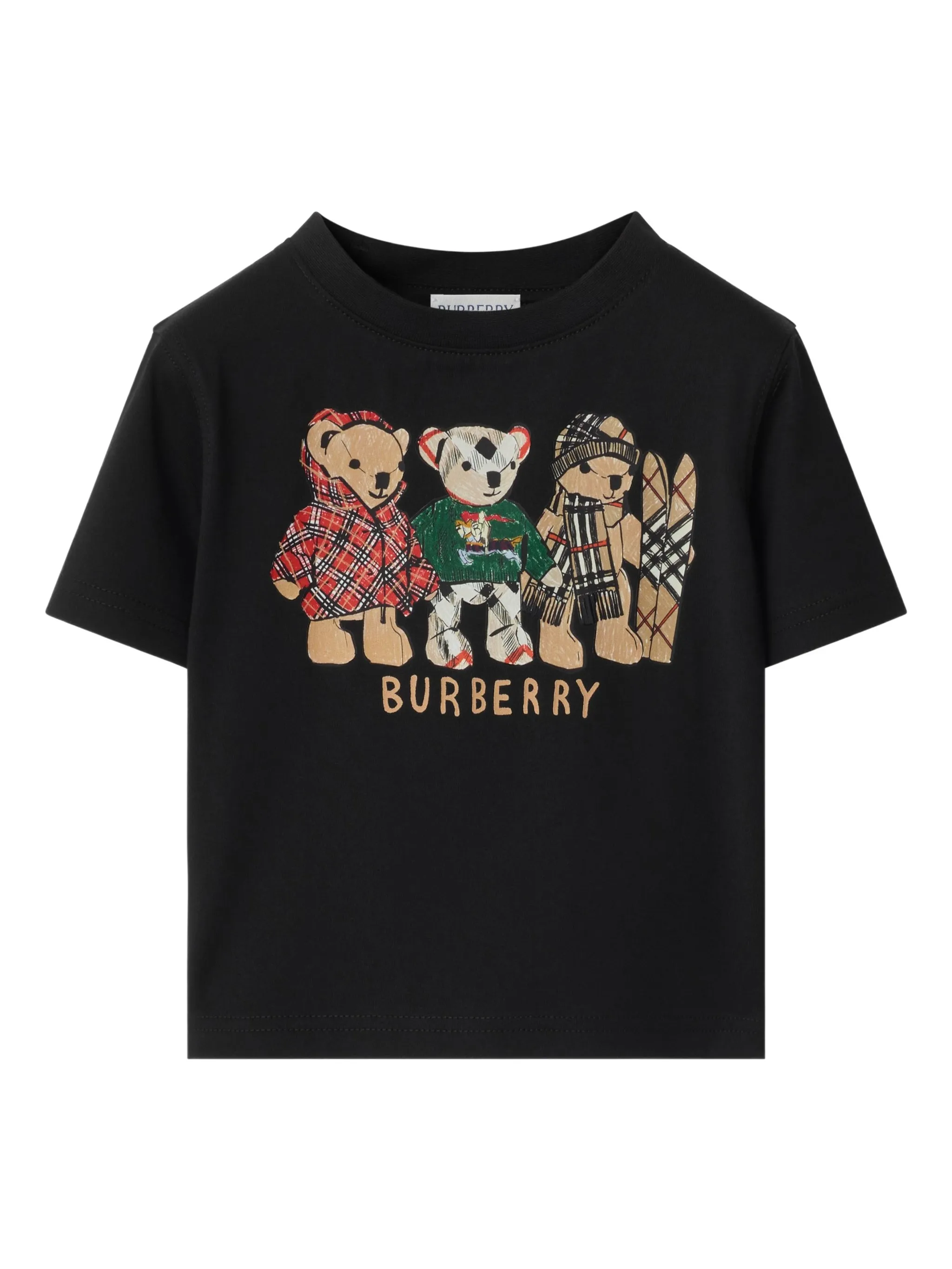 

Хлопчатобумажная футболка "Медведь Томас и друзья" Burberry Kids, черный