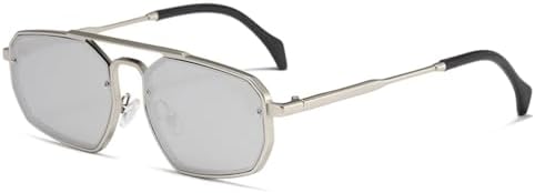 

Солнцезащитные очки Polygon, солнцезащитные очки для мужчин, ретро-солнцезащитные очки, солнцезащитные очки для женщин, металлические солнцезащитные очки MTZJH, 4.silver Silver