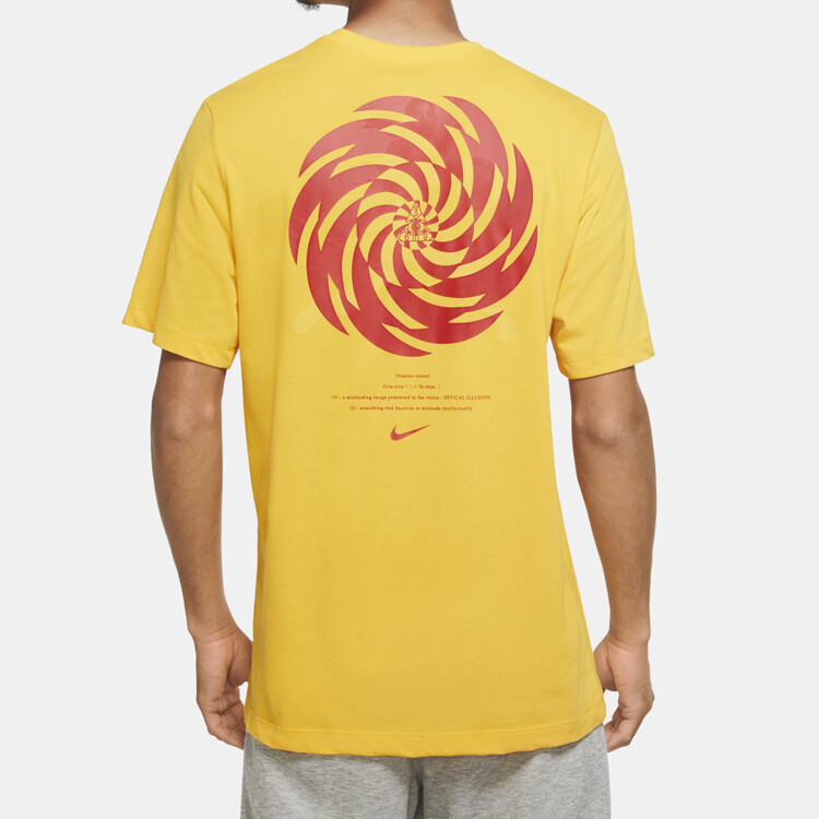 Футболка Kyrie мужская желтая Nike, желтый — фото 2