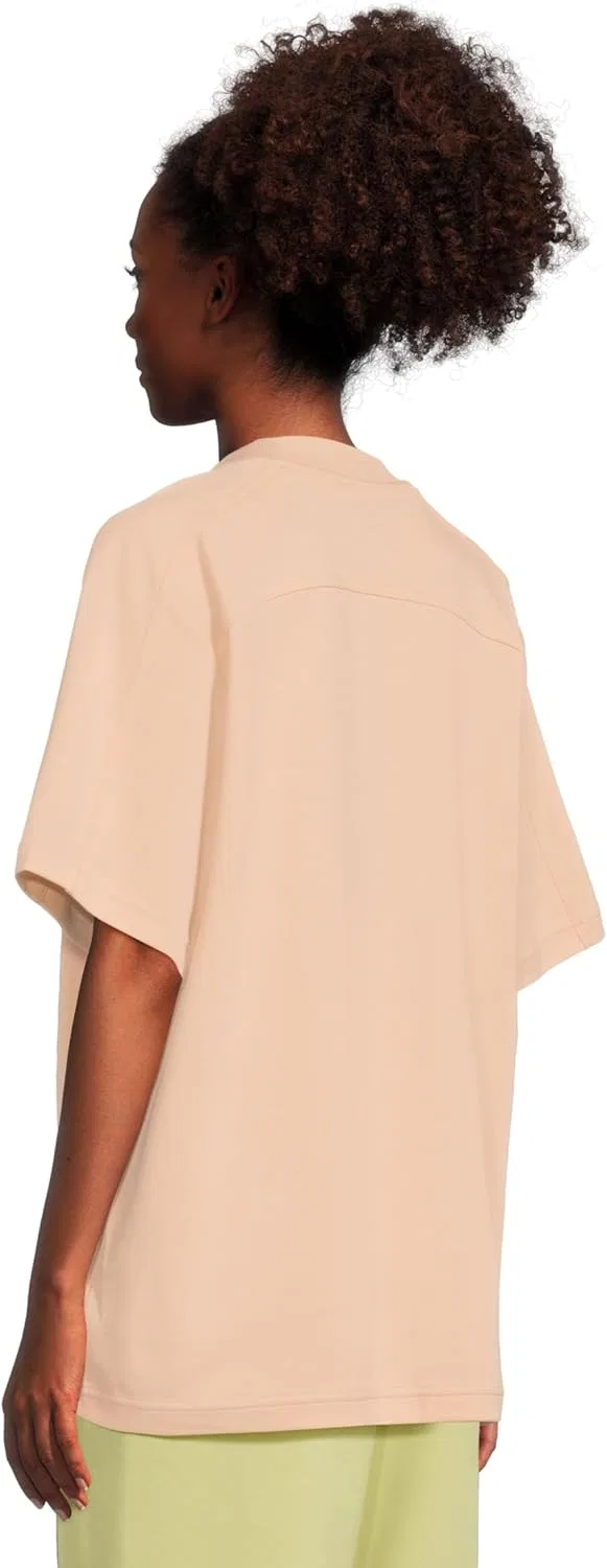 Женская футболка adidas by Stella McCartney Loose T-Shirt, цвет Soft Powder — фото 3