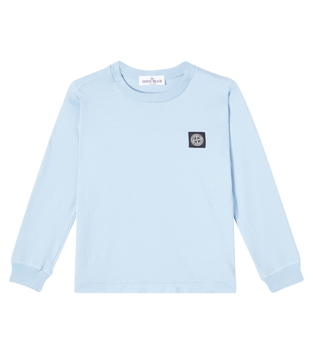 

Толстовка из хлопкового джерси Compass Stone Island Junior, светло-синий