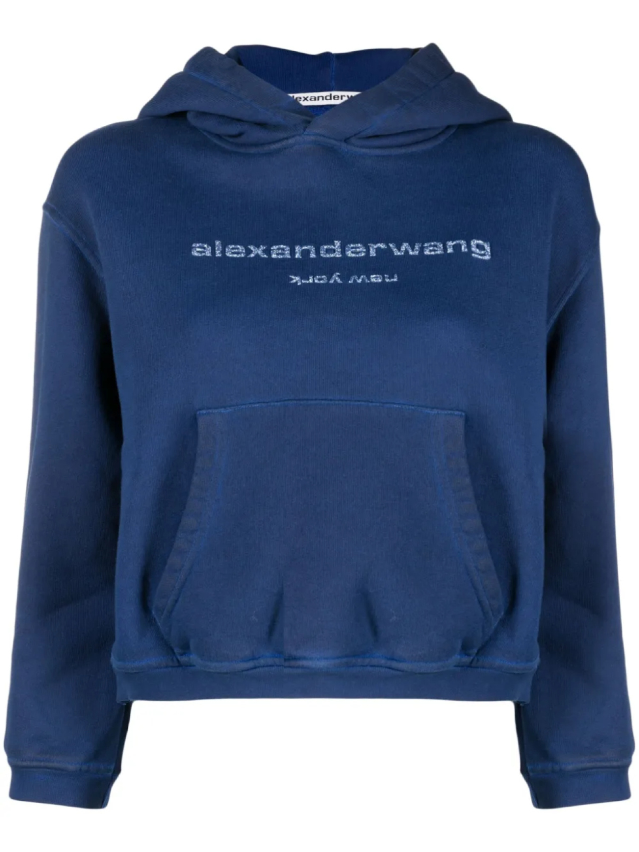 

Худи с логотипом Alexander Wang, синий