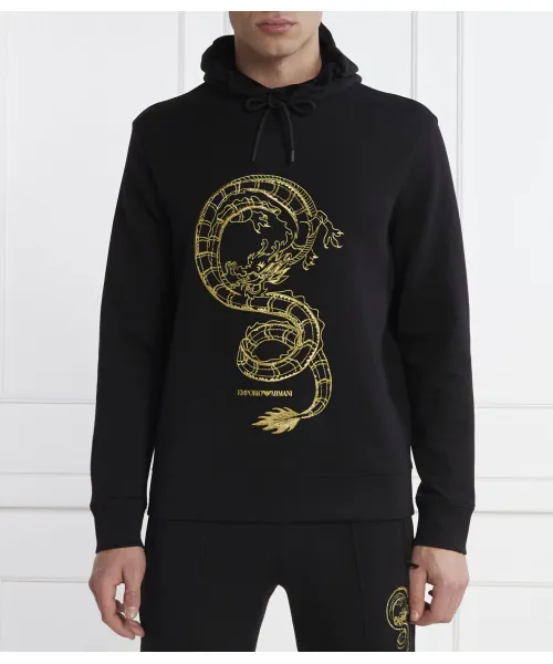 

Толстовка Regular fit Emporio Armani, черный