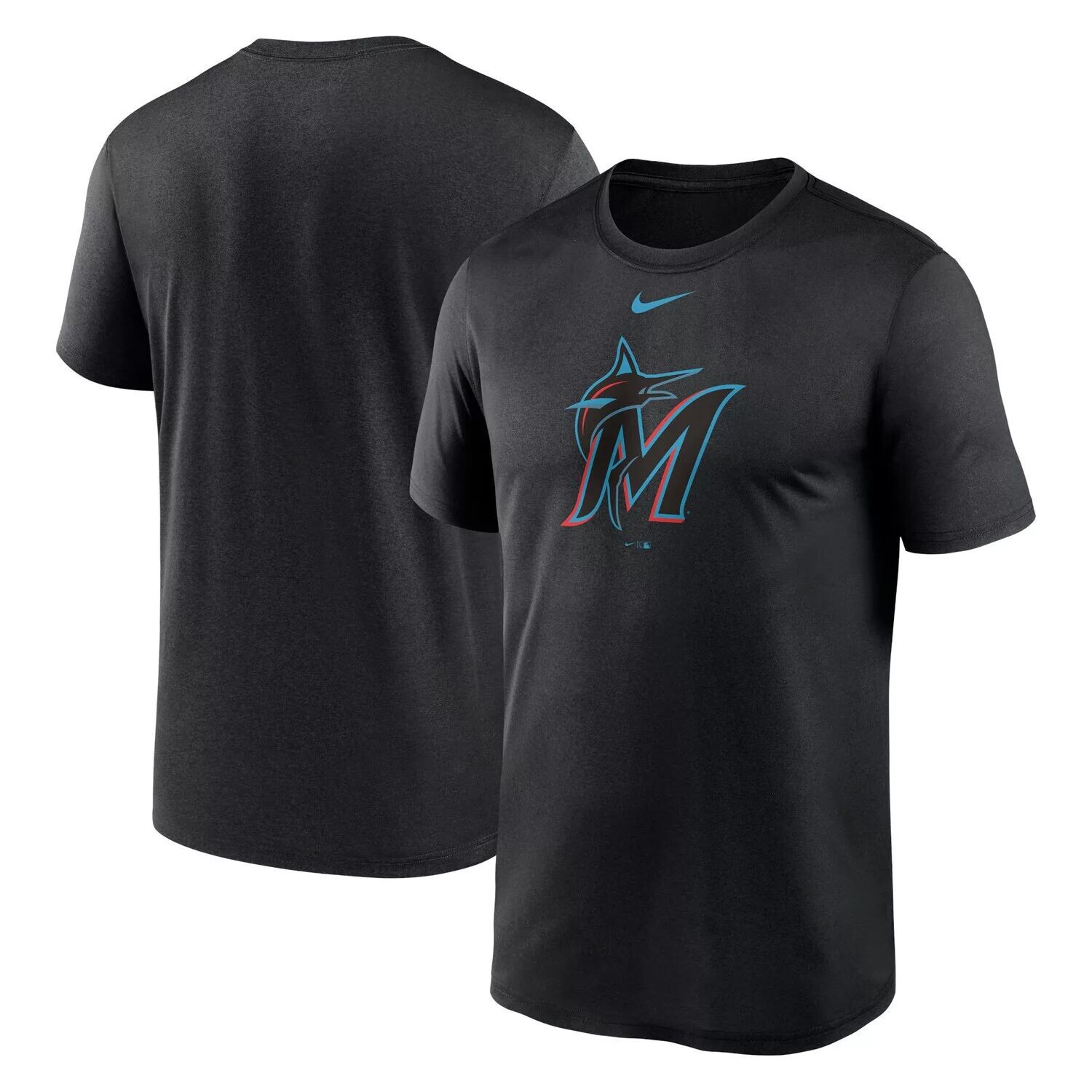 

Мужская черная футболка с логотипом Miami Marlins New Legend Nike, Черный, Мужская черная футболка с логотипом Miami Marlins New Legend Nike
