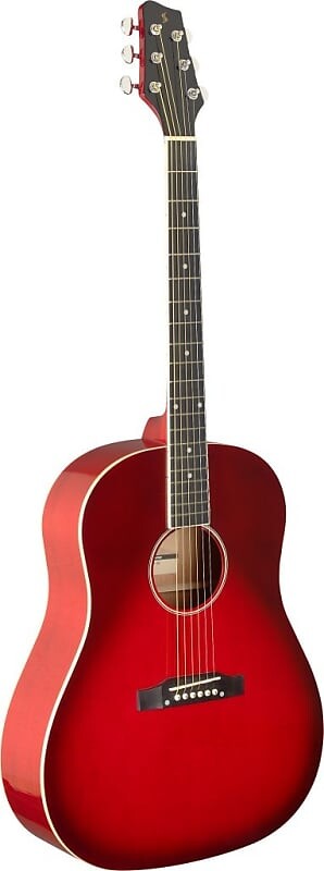 

Акустическая гитара Slope Shoulder dreadnought guitar, transparent red