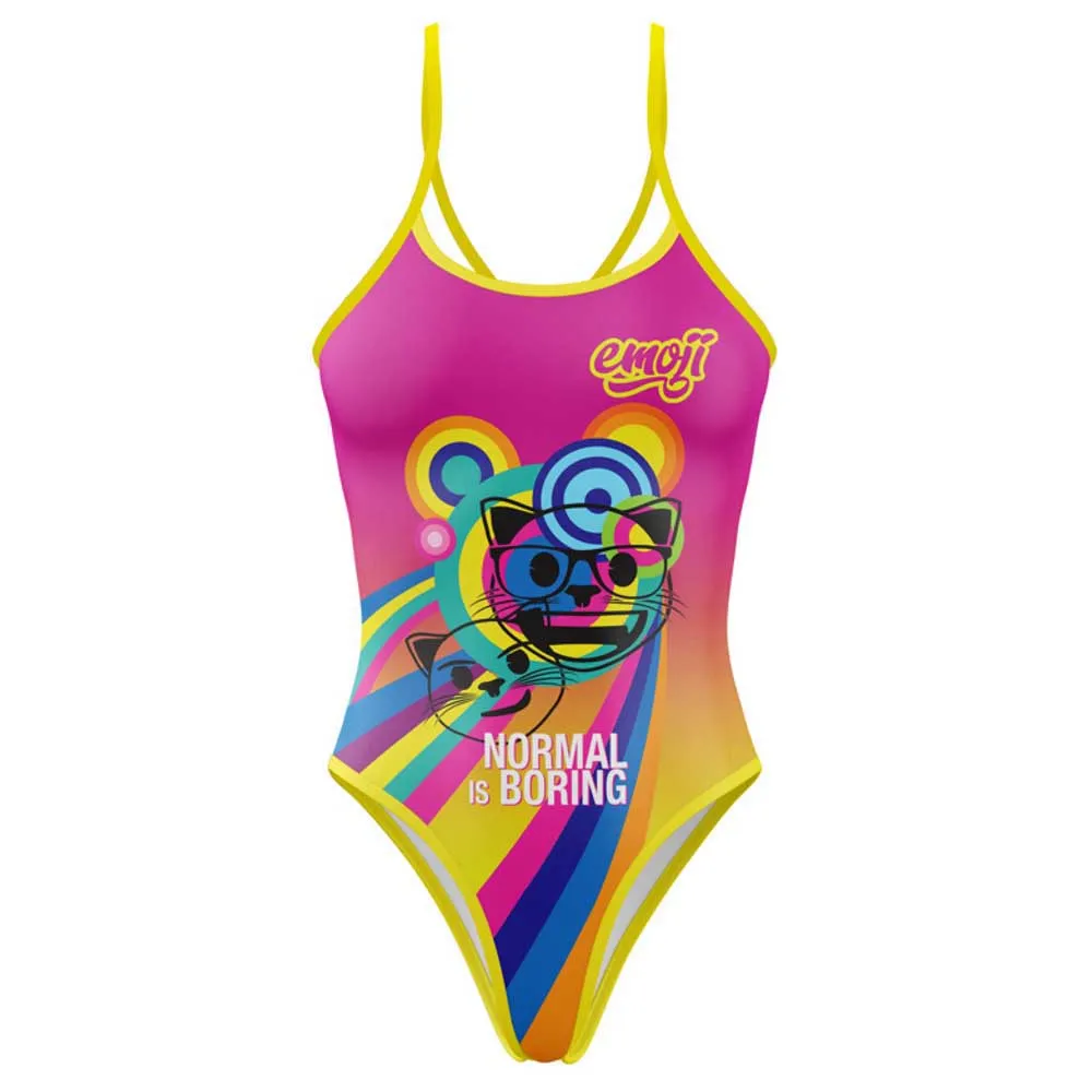 

Купальник Otso Emoji Normal Is Boring, розовый