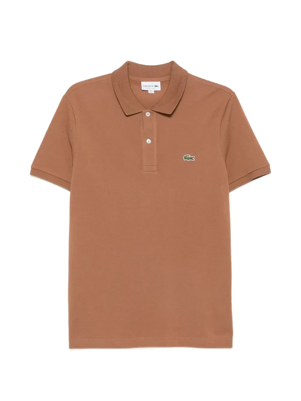 Рубашка поло облегающего кроя Lacoste, коричневый