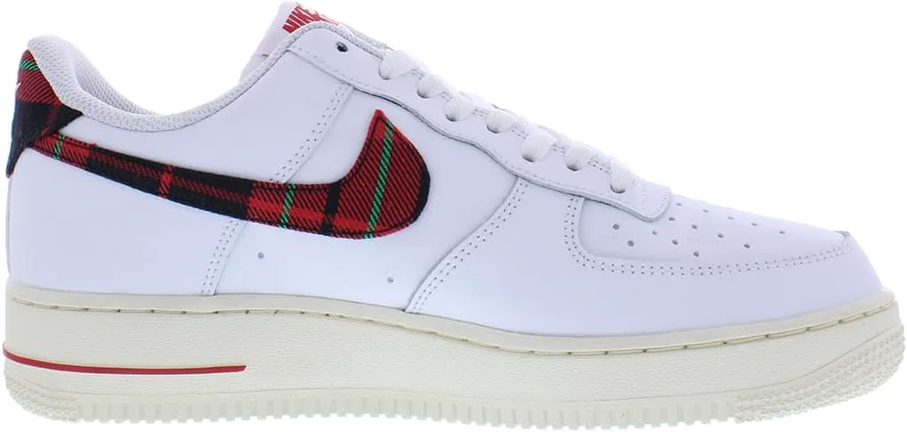 Мужские кроссовки Nike Air Force 1 '07 LV8, белый/красный/зеленый — фото 4