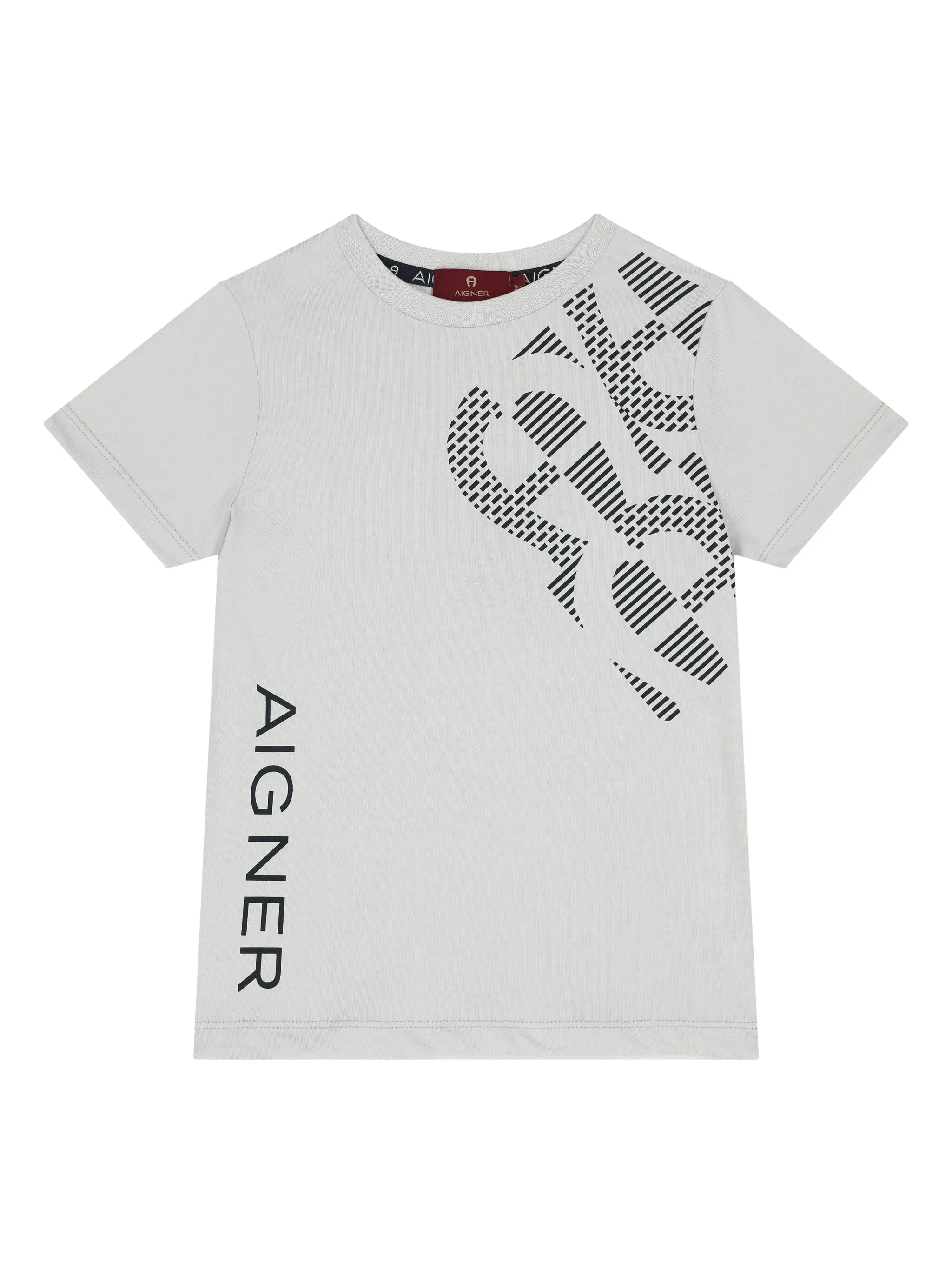 

Футболка с логотипом Aigner Kids, серый