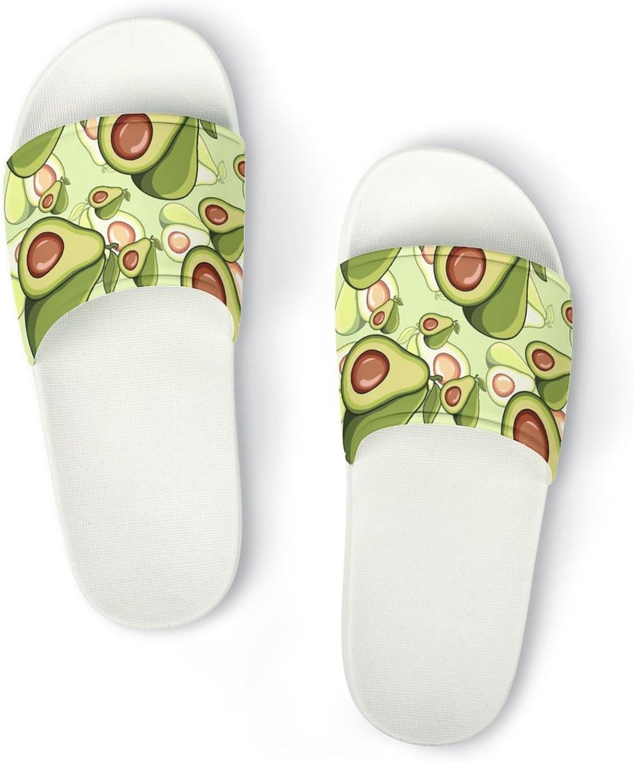 

Противоскользящие тапочки для ванной с милыми принтами коровы, мягкие шлепанцы для душа, удобные шлепки для душа, сандалии для плавания, пляжа, дома, общежития, для улицы, унисекс, для женщин и мужчин Jeireumteor, Funny Avocados