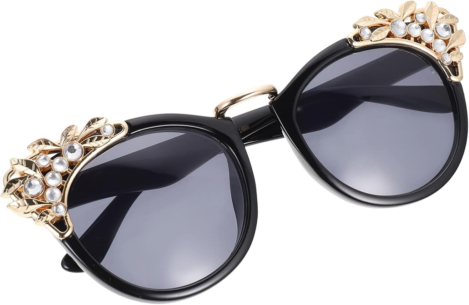 

Модные солнцезащитные очки Gatuida со стразами для женщин, ретро-стиль «кошачий глаз», защита от УФ-излучения, идеально подходят для отдыха и повседневной носки. Стильные солнцезащитные очки, Black