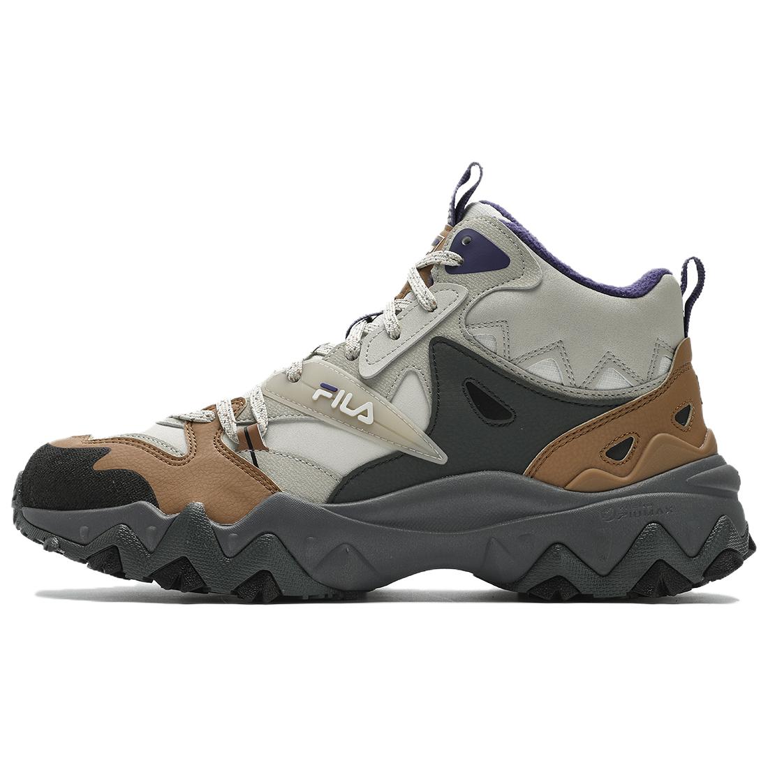 

FILA Мужские повседневные туфли Oakmont High Top, серо-коричневые