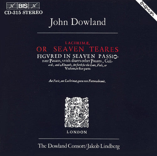 

CD диск Dowland / Lindberg / Dowland Consort: Lachrymae