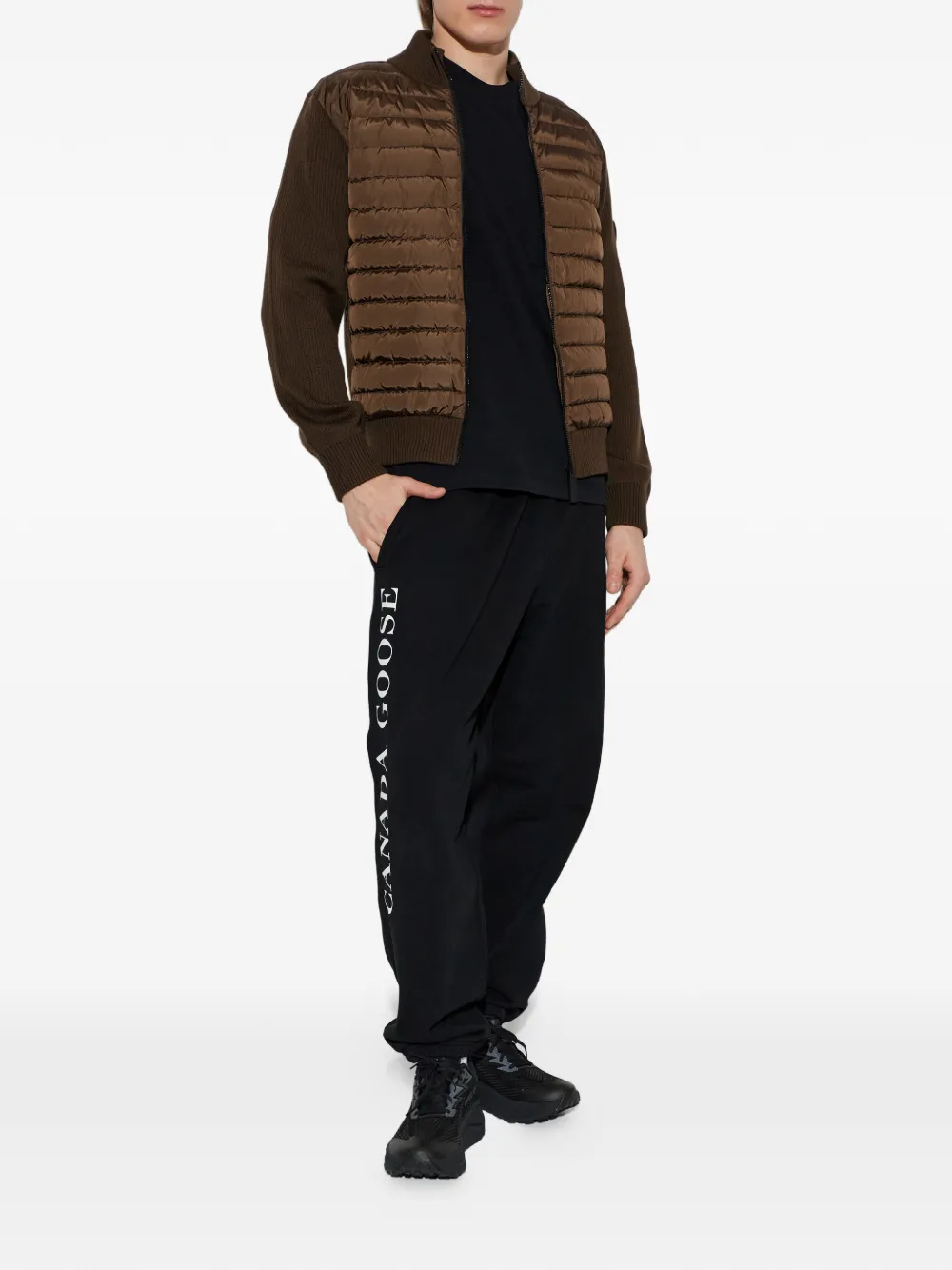Стеганая куртка на молнии Canada Goose, коричневый — фото 2