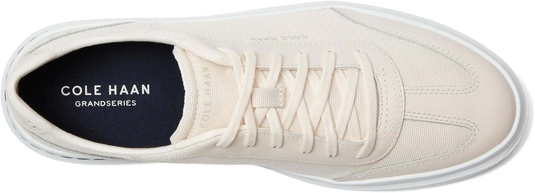 Кроссовки Cole Haan Grandpro Rally Canvas T-Toe Sneaker, цвет Ivory/Ivory/Optic White — фото 2