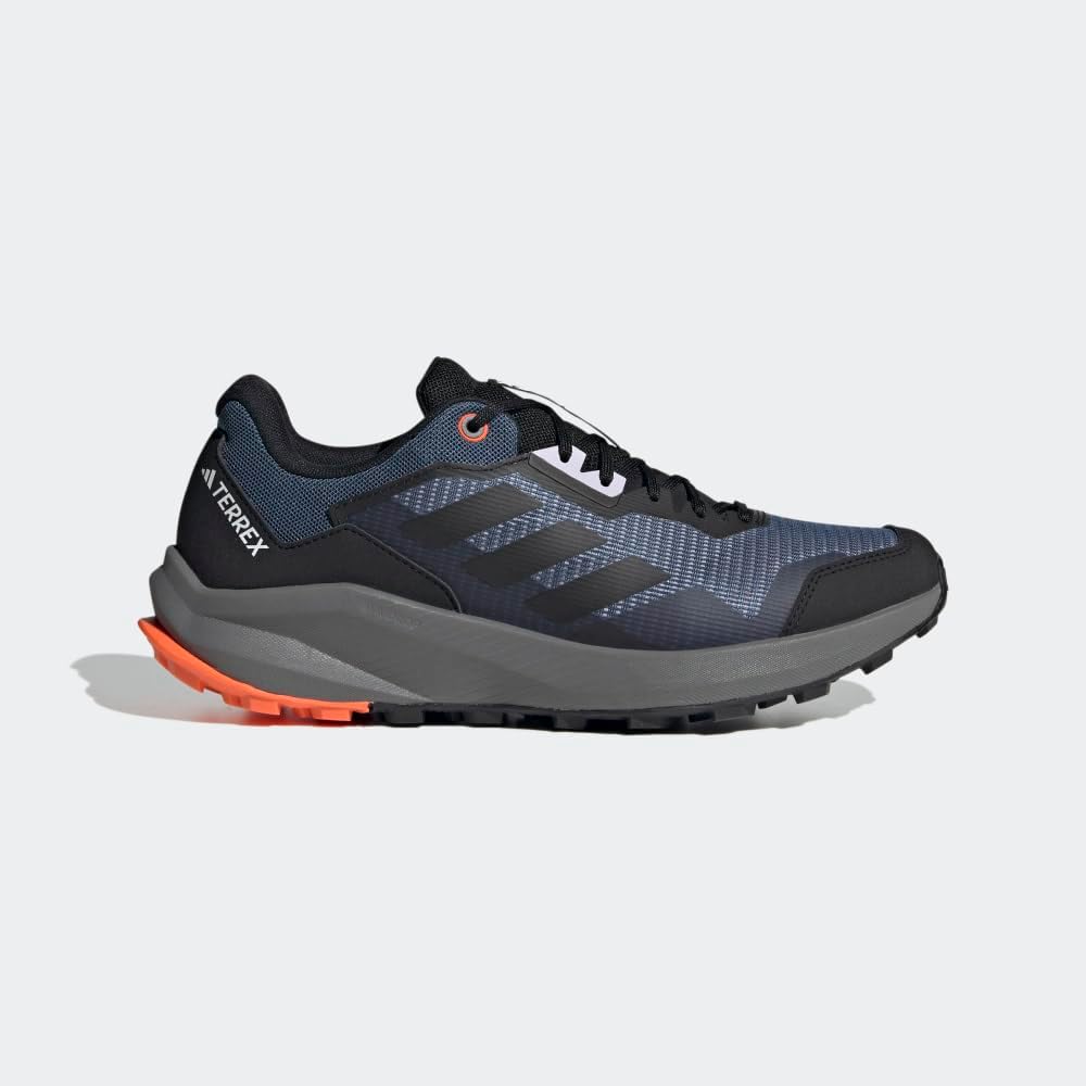 Мужские кроссовки Adidas Terrex Trailrider для трейлраннинга, черный/оранжевый — фото 3