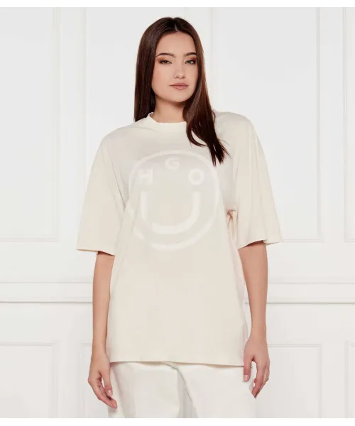 

Футболка Oversize fit Hugo Blue, бежевый