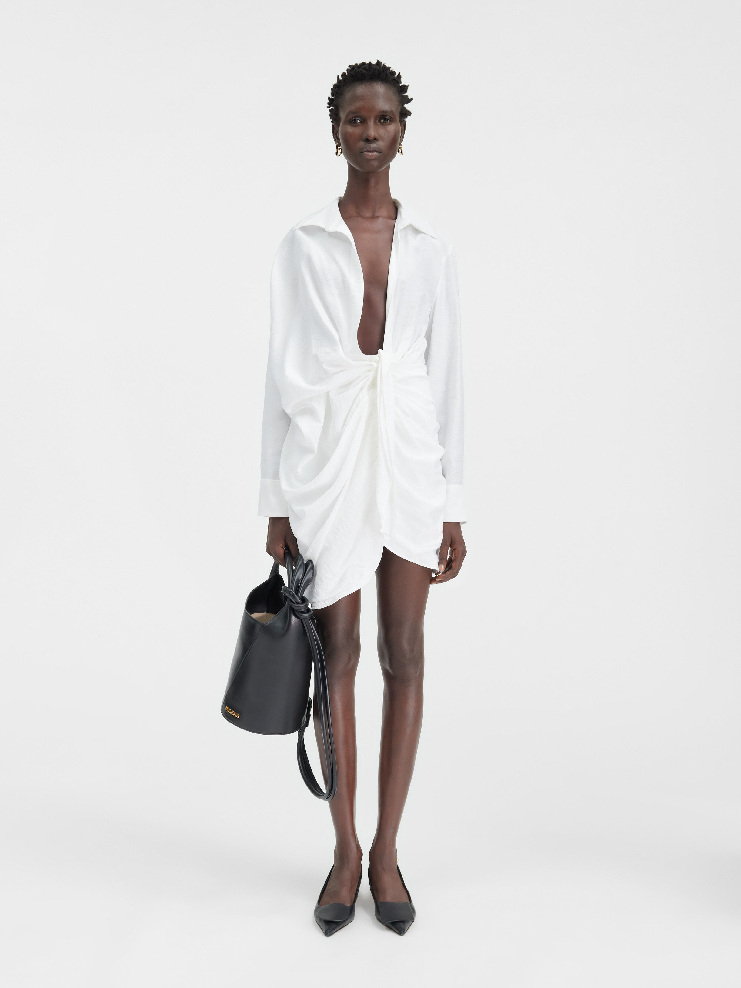 

Платье-пояс JACQUEMUS The Bahia dress, белый